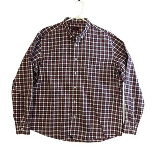 UNTUCKit Men’s XXL Button down 100% Cotton Plaid Long Sleeve Shirt